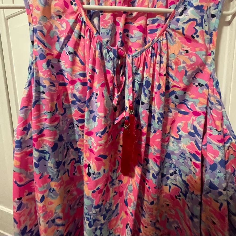 Lilly Pulitzer cold shoulder blouse